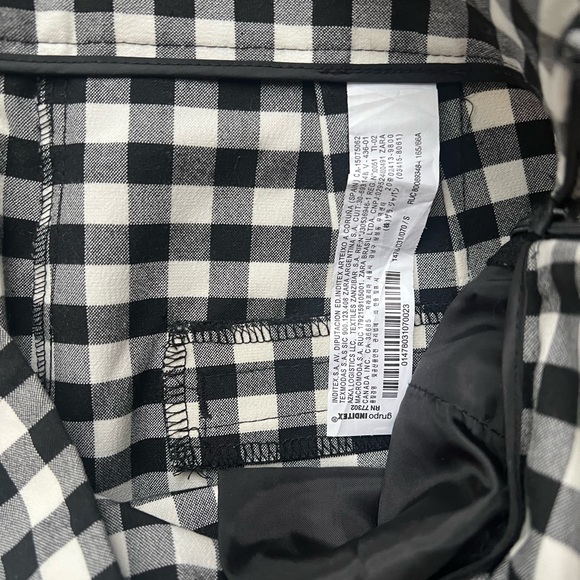 Zara gingham cropped pants - Picture 4 of 5